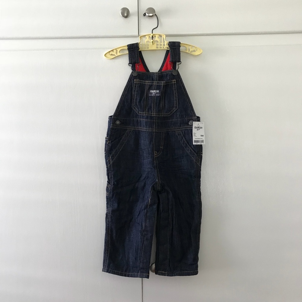 NWT - OshKosh B’gosh Toddler Fleece Lined Overalls